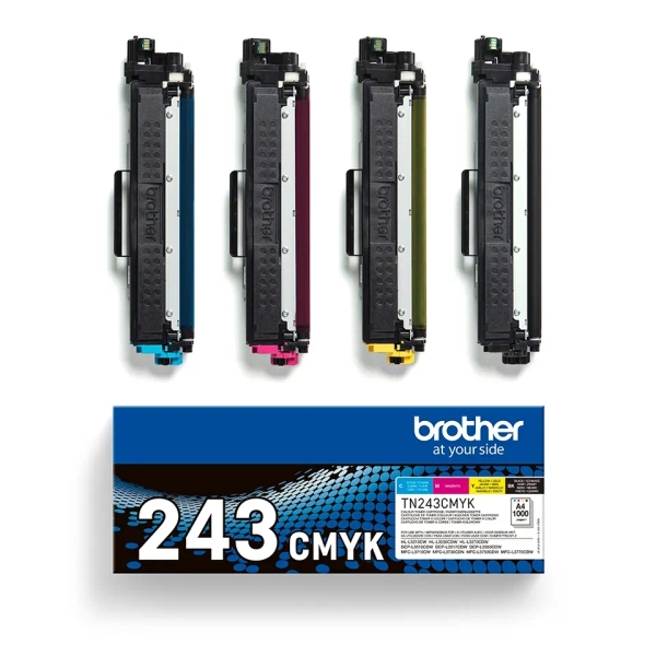 TONER ORIGINAL Brother TN243 Pack de 4 Cartuchos de Toner Originales - TN243CMYK