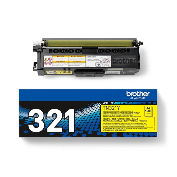 TONER ORIGINAL Brother TN321 Amarillo Cartucho de Toner Original - TN321Y