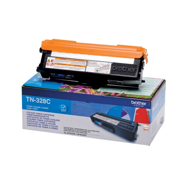 TONER ORIGINAL Brother TN328 Cyan Cartucho de Toner Original - TN328C