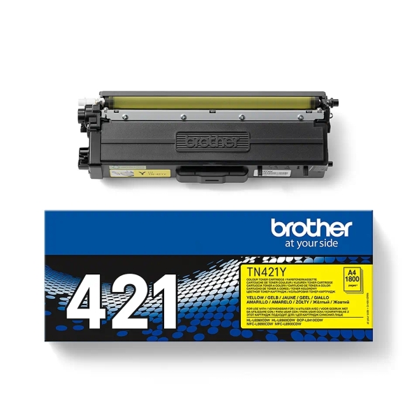 TONER ORIGINAL Brother TN421 Amarillo Cartucho de Toner Original - TN421Y