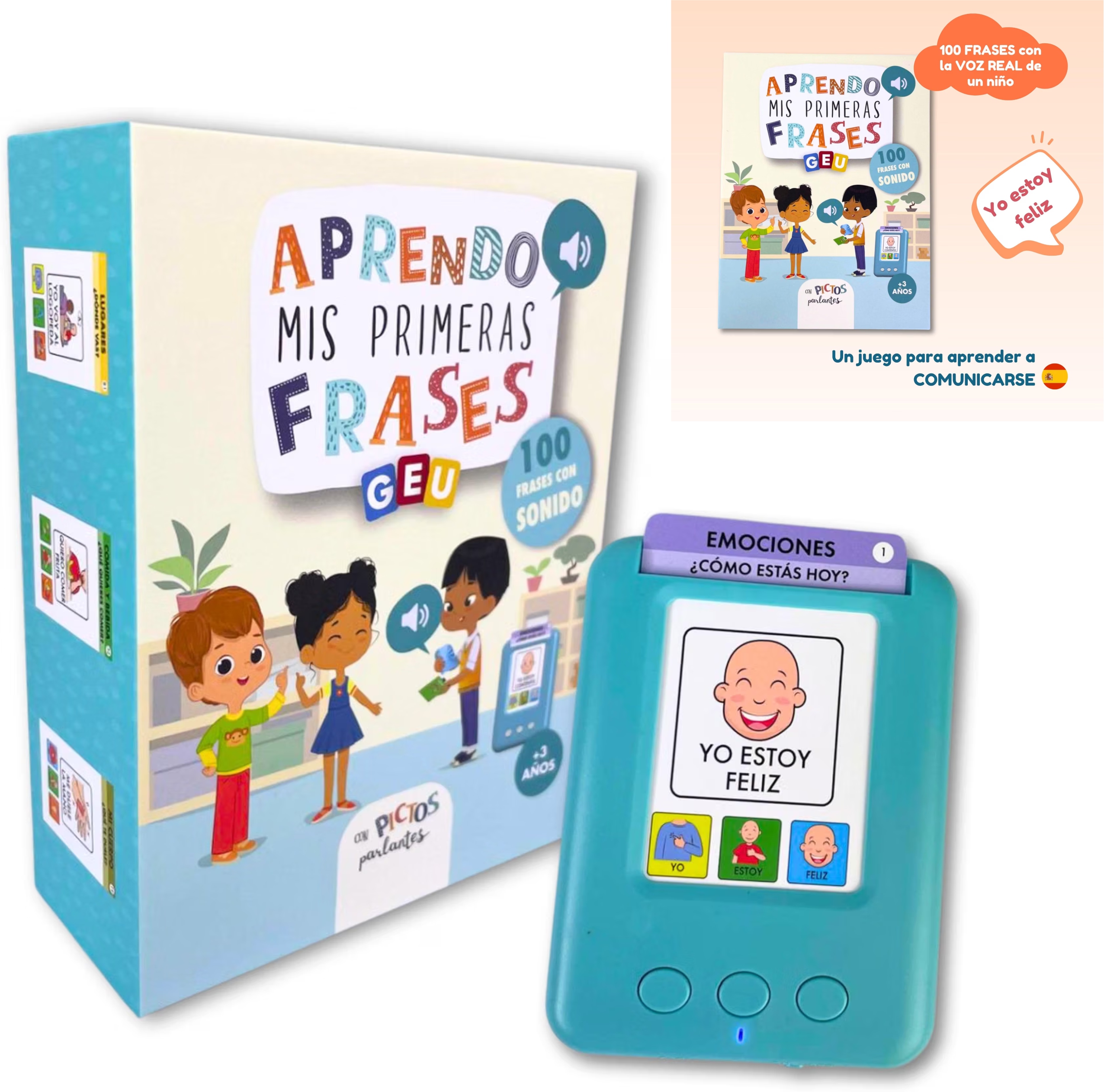 Tarjetas Parlantes Español con Pictogramas | Tarjetas Flash Parlantes | Estimulación del Lenguaje y Apoyo para Aprendizaje del Idioma | Aprendo Mis Pr