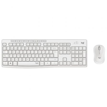 Teclado y Ratón Inalámbricos Logitech Silent Touch MK295/ Blanco