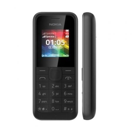 Teléfono Móvil Nokia 105/ Negro