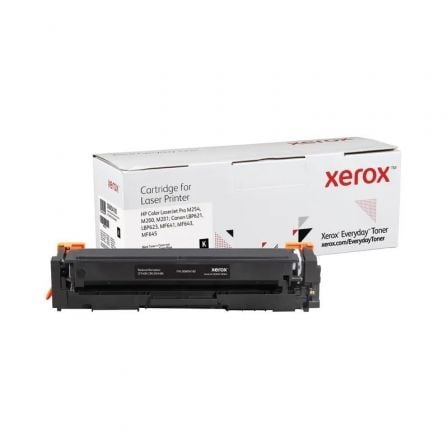 Tóner compatible Xerox 006R04180 compatible con HP CF540X/CRG-054HBK/ 3200 páginas/ Negro