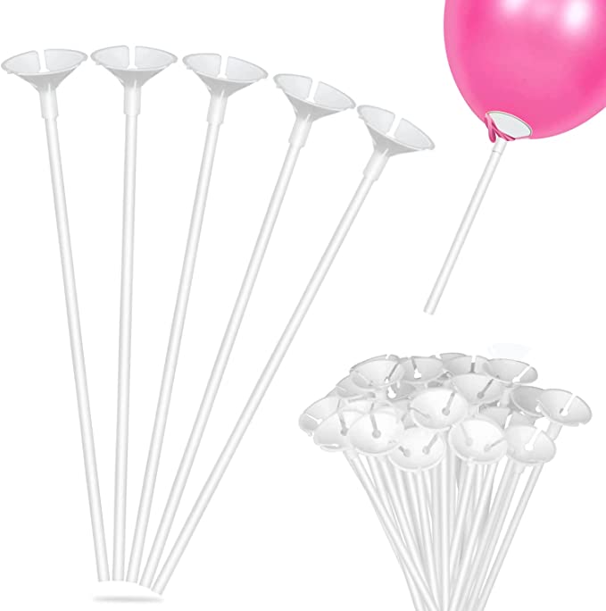 VARILLAS DE 37CM CON SOPORTE PARA SUJECION DE GLOBOS