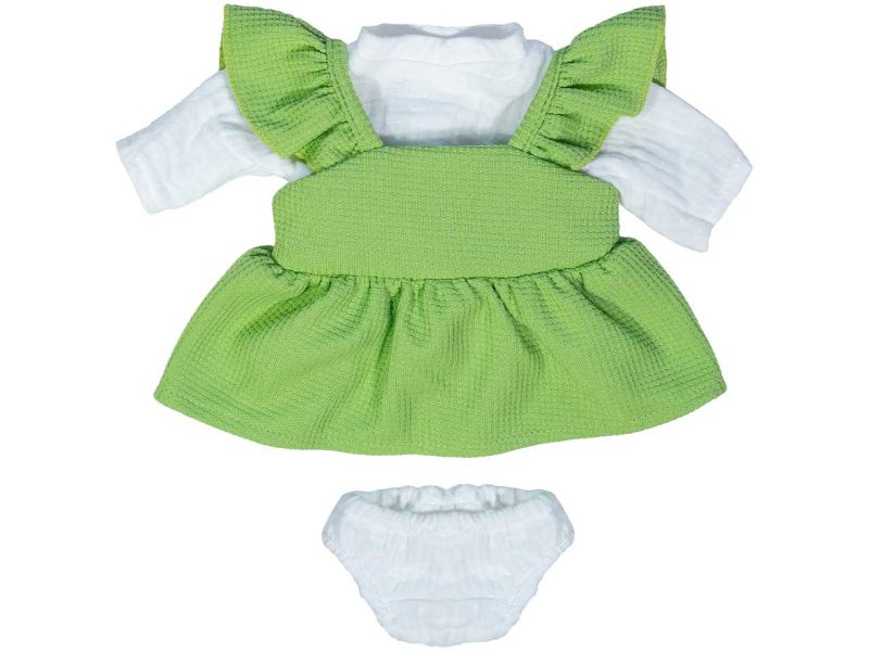 VESTIDO Y CAMISETA ENTRETIEMPO PARA MUÑECO 38CM MINILAND