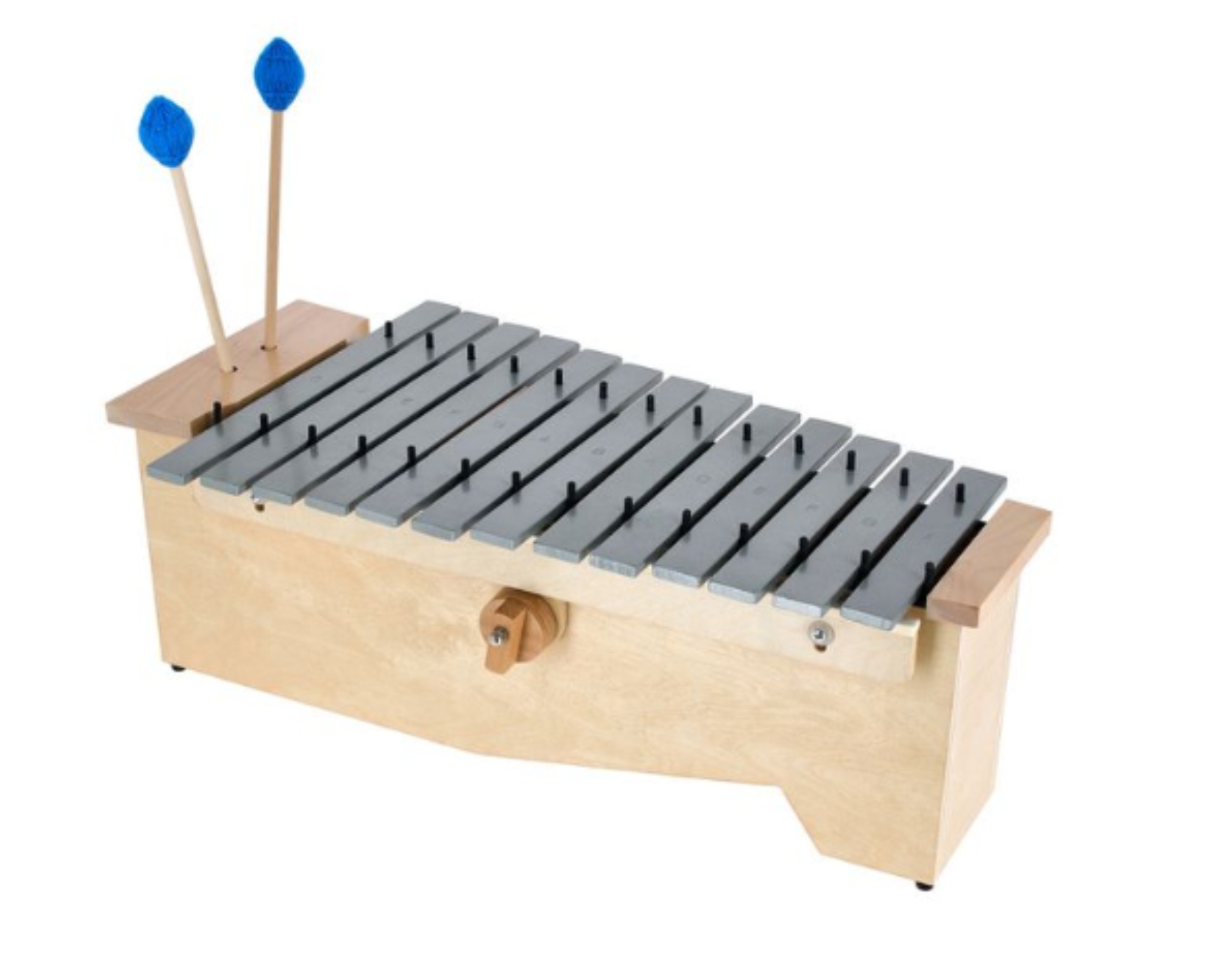 XILOFONO ALTO LAMINAS SONORAS DE ALUMINIO DE 23X61X32CM INCLUYE PAR DE MAZOS OVILLADOS