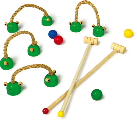 ****descatalogado****     JUEGO CROQUET RANA REF: 7986