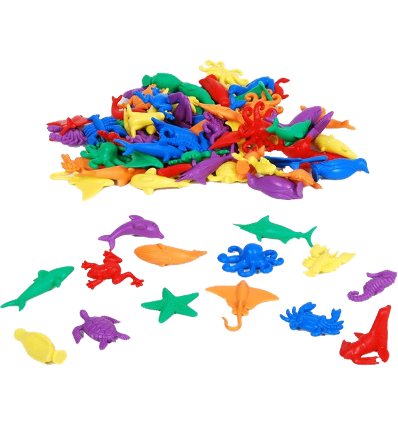 ****descatalogado**** FIGURAS DE GOMA ANIMALES ACUATICOS