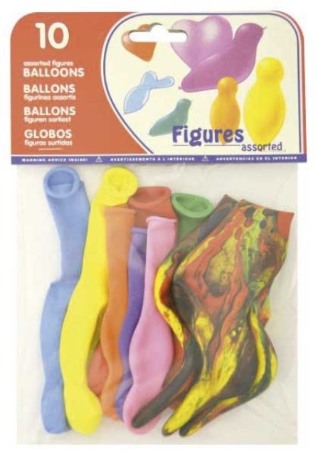 ***descatalogado**** GLOBOS DE FIGURAS SURTIDAS 10 UDS REF. 54712