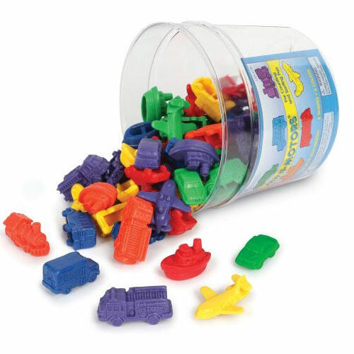 ***descatalogado cambiar por 27370**** FIGURAS DE GOMA PARA CONTAR MINI VEHICULOS SET DE 72 FIGURAS