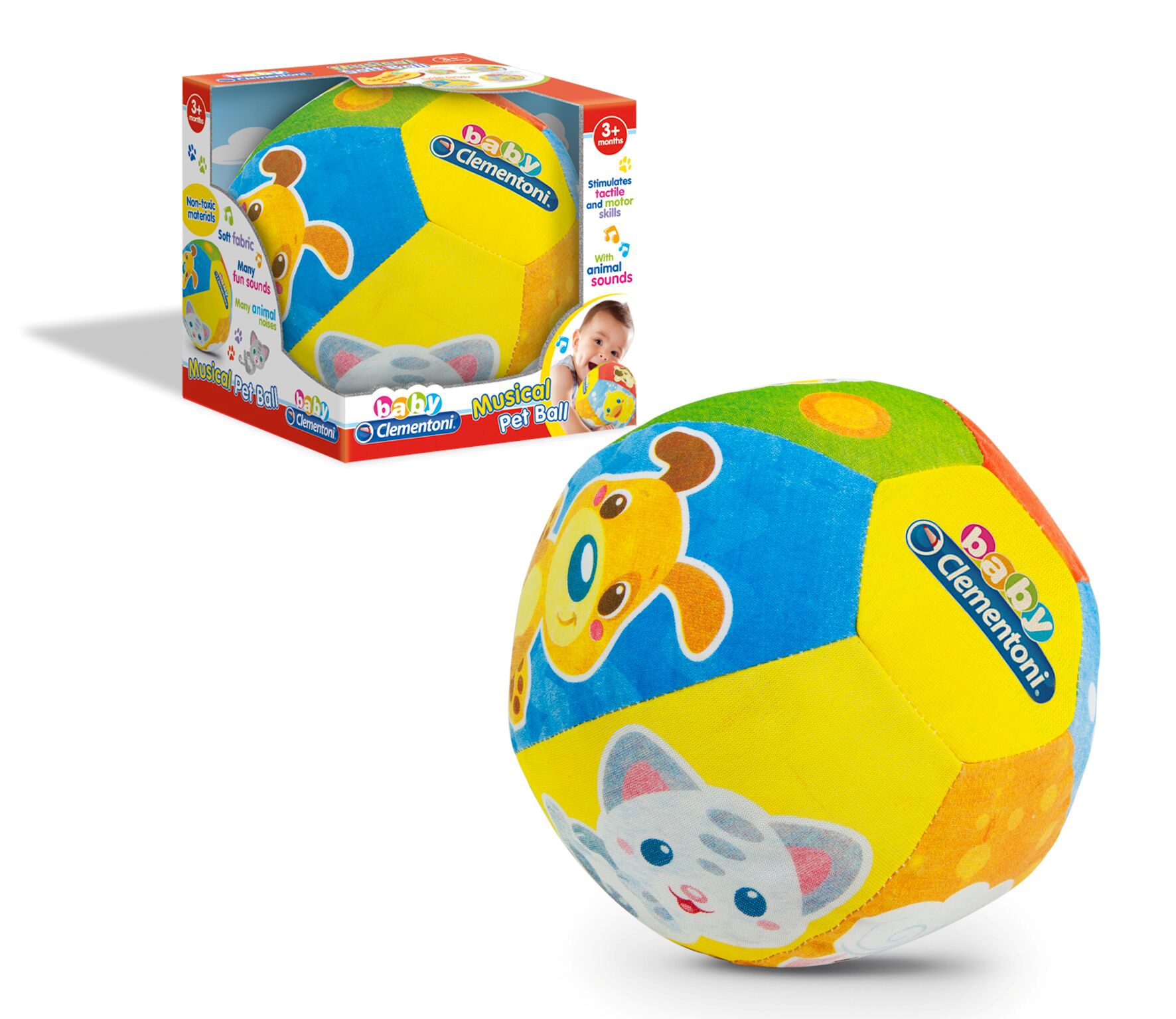 ***descatalogado cambiar por la referencia 17464**** PELOTA ELECTRONICA MUSICAL DE 32X19X50CM  PILAS INCLUIDAS CLEMENTONI REF: 17109