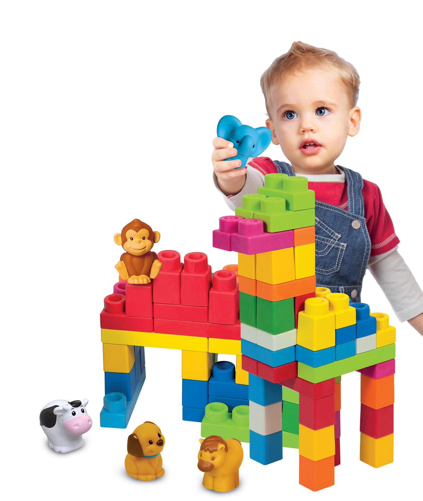 ***descatalogado cambiar por la referencia 49733****BLOQUES CONSTRUCCION CLEMMY PLUS BOLSA 50 BLOQUES BLANDITOS 5 PERSONAJES 12X25X32CM REF. CL 17136