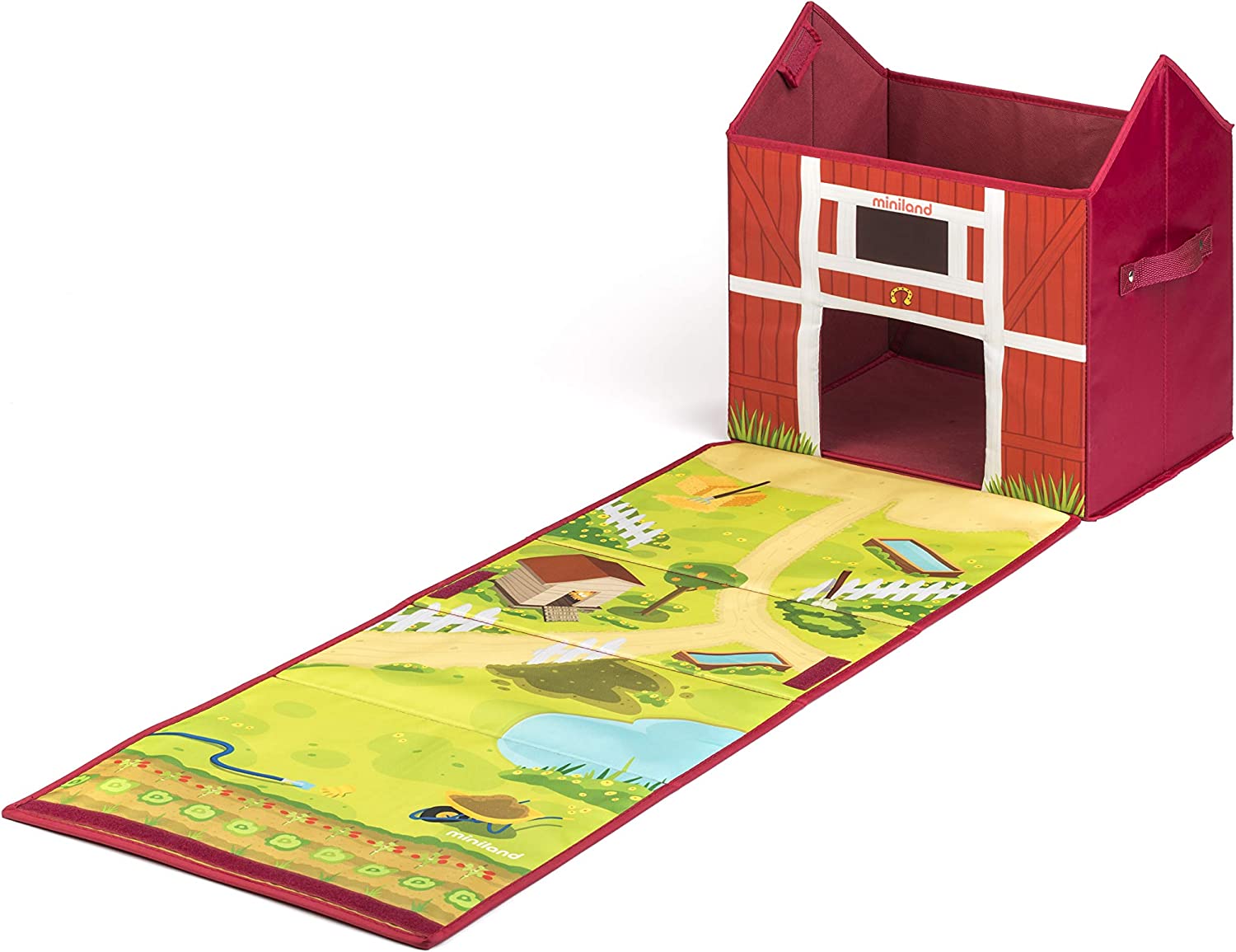***descatalogado posiblilidad de cambiar por la referencia 97098*** BAUL ALMACENAJE BOX ESCENARIO LA GRANJA DE 39X10X15CM  EXTENDIDO 116CM REF: 97097